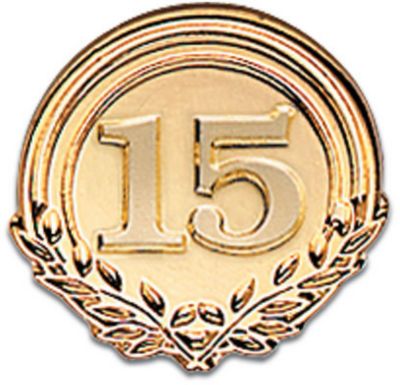 Fifteen Years Of Service -Goldtone
