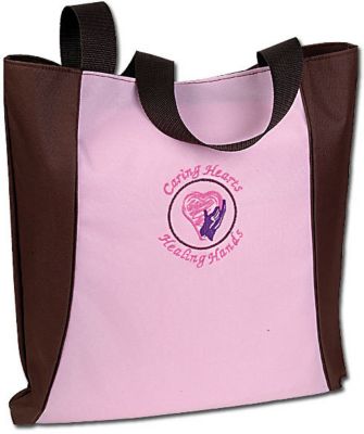 Caring Hearts Brown Two Tone Tote