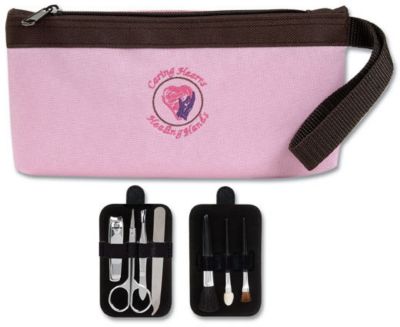 Caring Hearts Pink/Brown Cosmetic