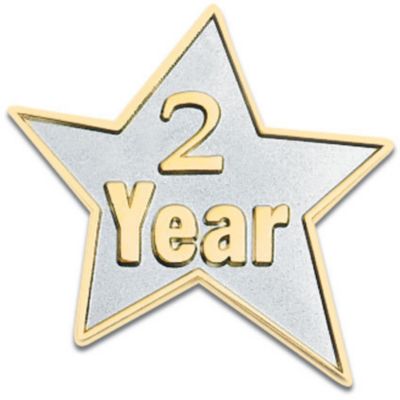 2 Year Star Lapel Pin