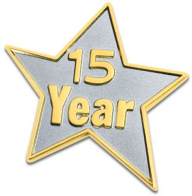 15 Year Star Lapel Pin