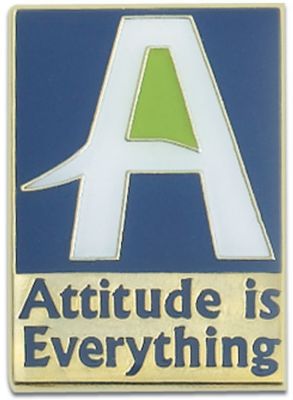 Attitude Is Everything Lapel Pin