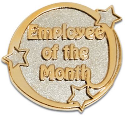 Employee Of The Month Two-Tone Pin