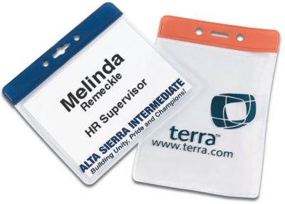 Jumbo Badge Holders Horz
