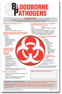 Bloodborne Pathogens Poster