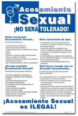 Sexual Harassment Poster-Spanish