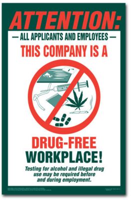 Drug Free Workplace Poster