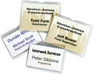 3.5 X 2.5 In. Magnetic Badge