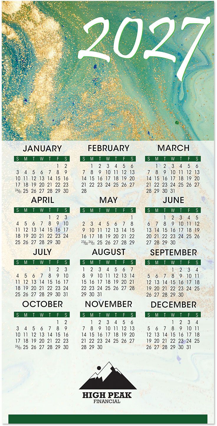 MARBLE SWIRL WREATH CARD TO CALENDAR 8