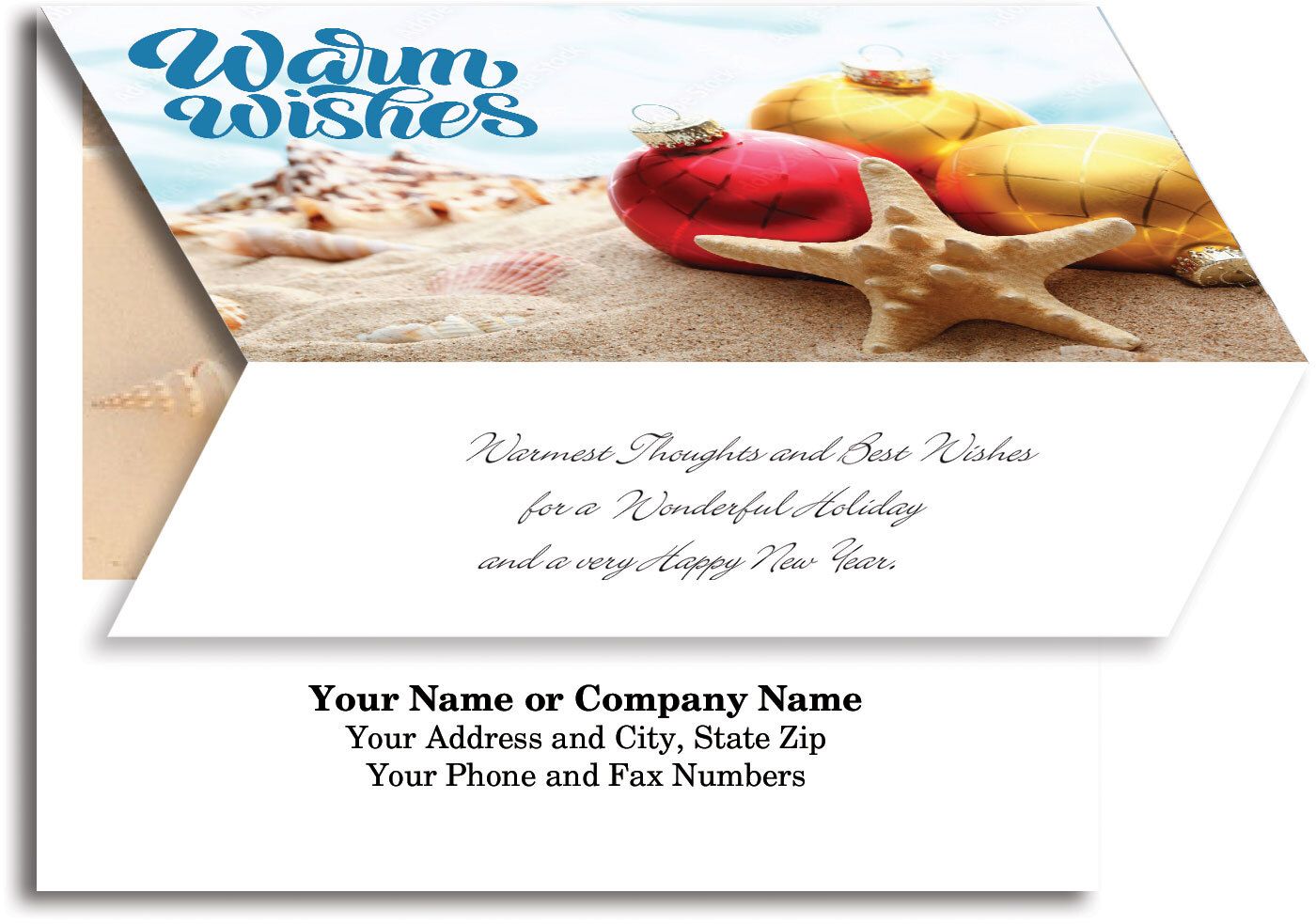 BEACH WARM WISHES CARD TO CALENDAR 6