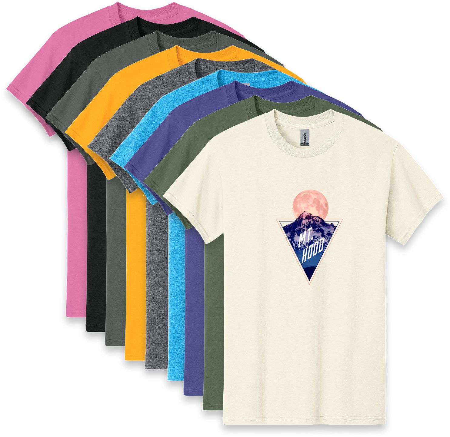 GILDAN HEAVY COTTON T-SHIRT FULL COLOR DTF 10
