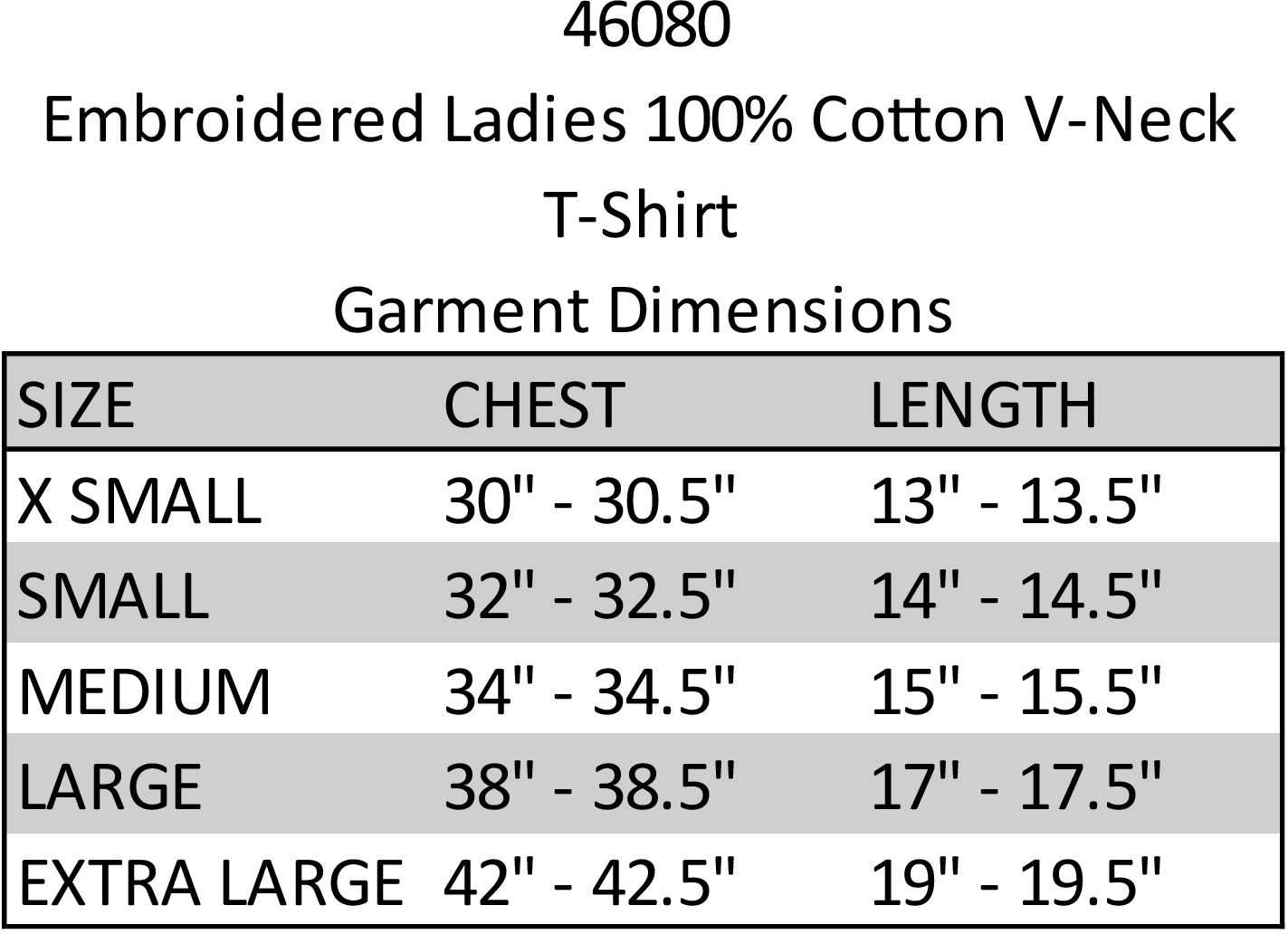 LADIES V-NECK T-SHIRT EMBROIDERED 7