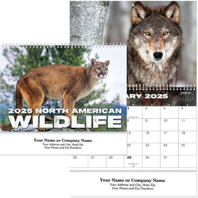 Promotional Wall Calendars: North America Wildlife Spiral Wall Calendar