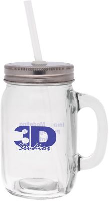 Clearance Promotional Items | Cheap Promo Items: Mason Jar With Lid 15 oz