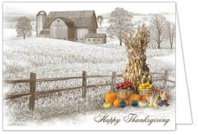 THANKSGIVING HARVEST HOLIDAY CARD