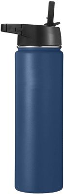 IRON Flask Sports Water Bottle 40OZ Wide Spout Lid (Pearl) & Iron Flask  22OZ Wide Spout (Twilight Blue) #4670