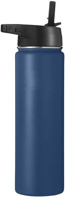 Liberty 32 oz. Sea Foam Insulated Stainless Steel Water Bottle with D-Ring Lid, Blue