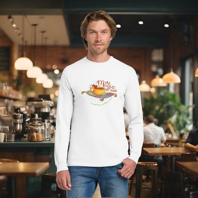 GILDAN COTTON LONG SLEEVE T-SHIRT FULL COLOR DTF