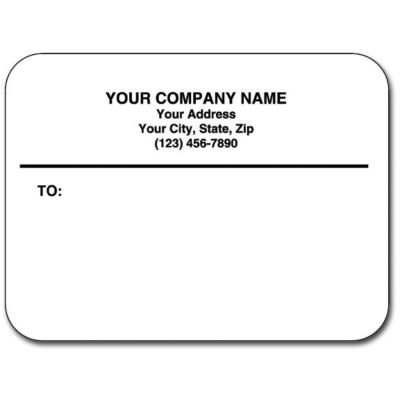 Rectangle Flat Matte Mail Labels | Amsterdam Printing