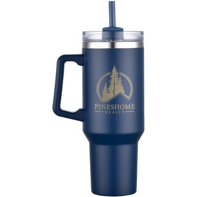 20 Custom Logo Saratoga Satisfy Travel Mug 40 oz - Bulk Promotional Products by Amsterdam Printing