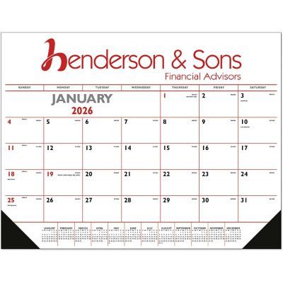 Desk Pad Calendar Vinyl Corners | Amsterdam Printing