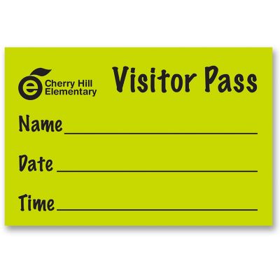 Visitor Pass Sticker | Amsterdam Printing