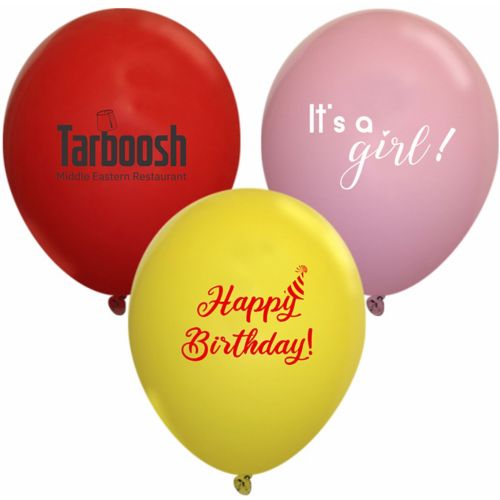 9 Inch Round Balloons - Standard Colors