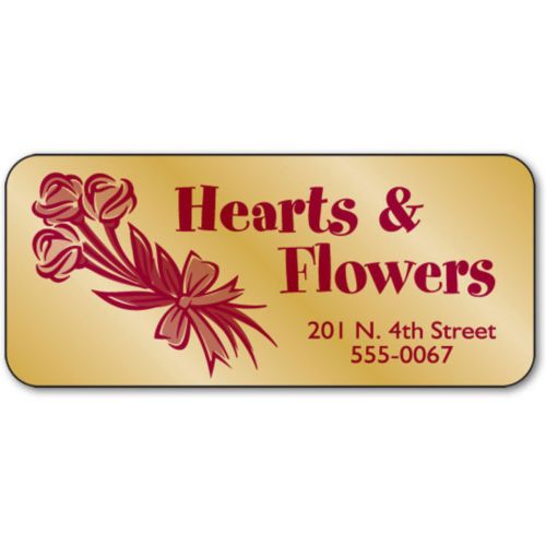 Gold Foil Advertising Labels