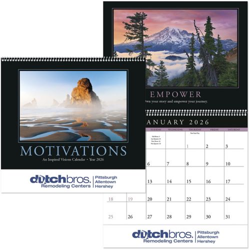 Motivations Spiral Wall Calendar