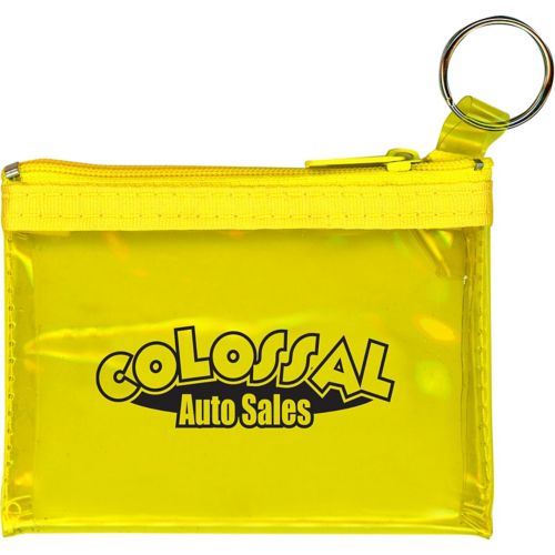 Rainbow Coin & Key Zip Purse