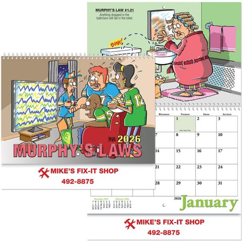 Murphys Law Spiral Wall Calendar