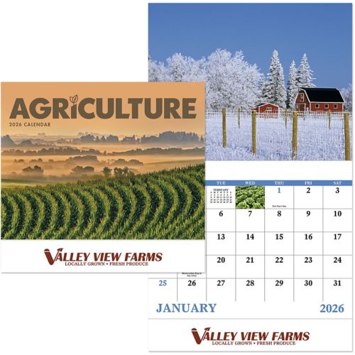 Agriculture Stapled Wall Calendar