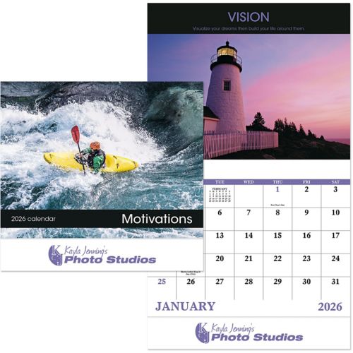 Motivations Stapled Wall Calendar