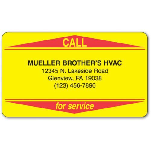 Rectangle Service Label