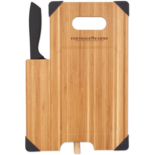 Bamboo Cutting Board With Knife