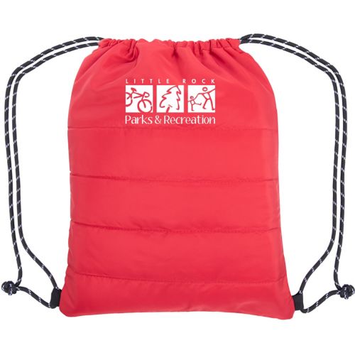 Puffy Quilted Drawstring Bag