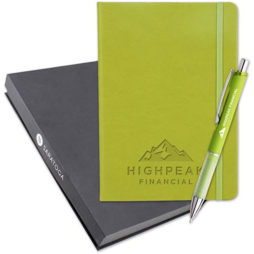 Debossed Bella Luna Brite Journal And Pen Set