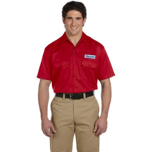Dickies Mens Short-Sleeve Work Shirt