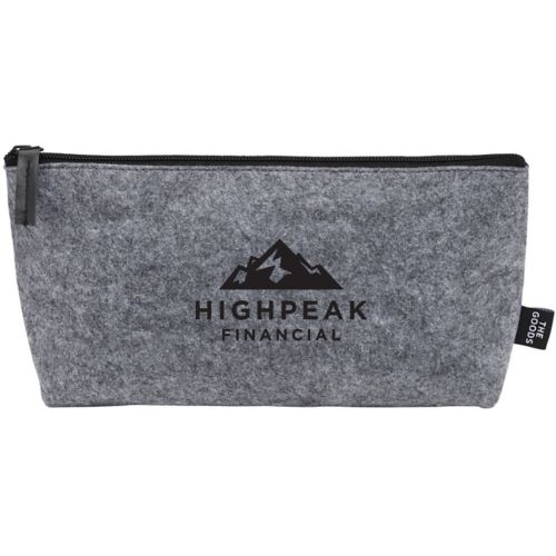 The Goods Recycled Felt Zippered Pouch