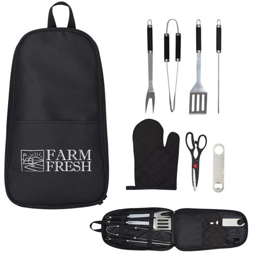 7 Piece Pit Master BBQ Set In Carry Case