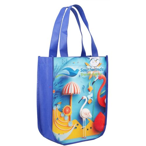 Yuma Sublimated Non-Woven Curve Bottom Tote