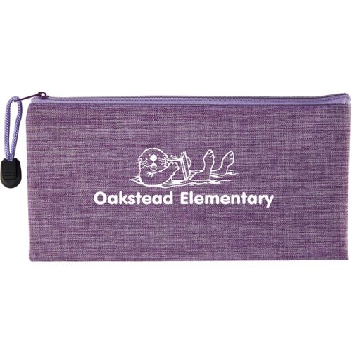 Heathered School Supply Pouch
