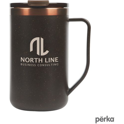 Perka® Guji Recycled Steel & Coffee Mug 15 oz