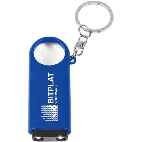 Magnifier And LED Light Key Chain