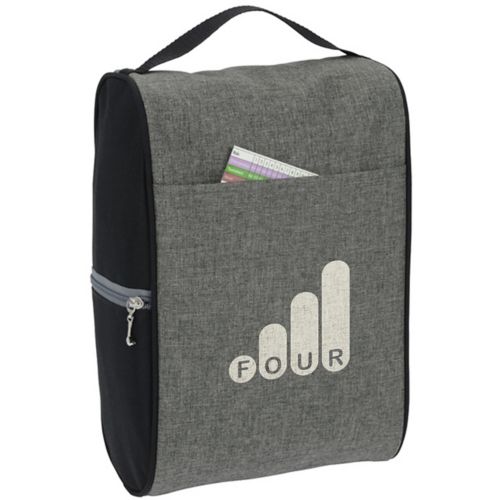 Heathered Shoe Bag Golf Kit