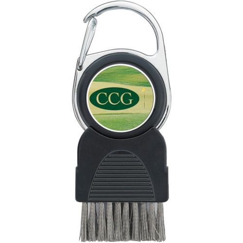 Golf Club Brush With Ball Marker