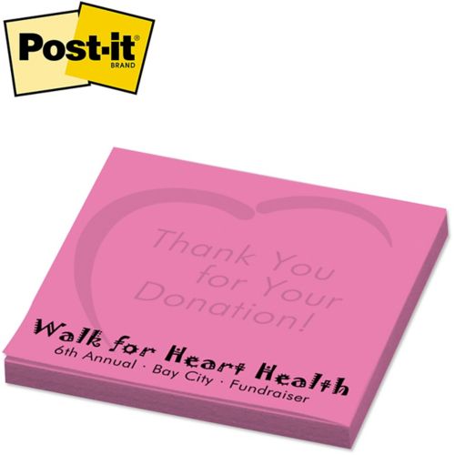 Post-it Note 3X3 25 Sheet 1-Color Imprint