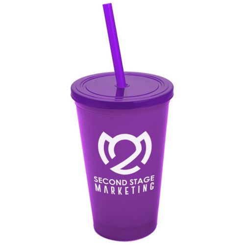 Sport Sipper Tumbler With Straw 22 oz