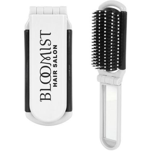 Kwik-Fix Folding Brush With Mirror