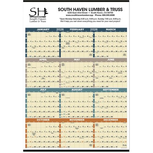 Time Management Span-A-Year Non-Laminated